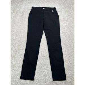Tommy Hilfiger Womens Size 4 Elastic Waist Black Stretch Slim Leg Pants‎